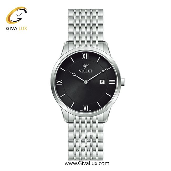 ساعت مچی اورجینال مردانه ویولت VIOLET نقره ای | نقره ای| مشکی| کد رفرنس 0579